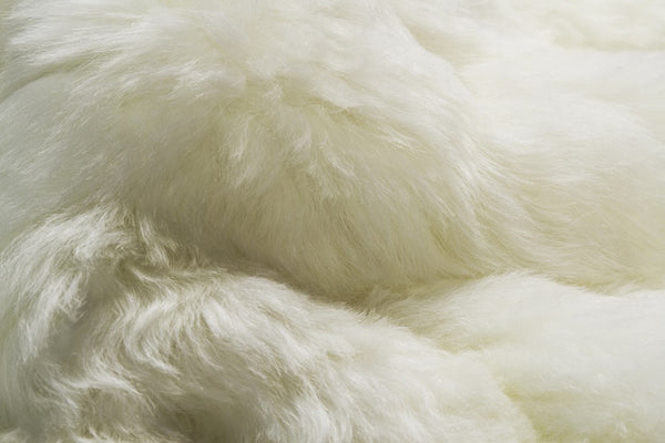 HomeRoots 2' X 3' White Animal Print Area Rug - Luxurious Sheepskin, Handcrafted, Unique Accent for Any Space 293181