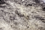 Homeroots Gradient Grey Animal Print Area Rug Gradient Grey Genuine Sheepskin 293186