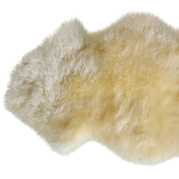 HomeRoots 6' Genuine Sheepskin Shag Area Rug with Modern Animal Print - Luxurious Comfort for Any Space Gradient Grey 293191
