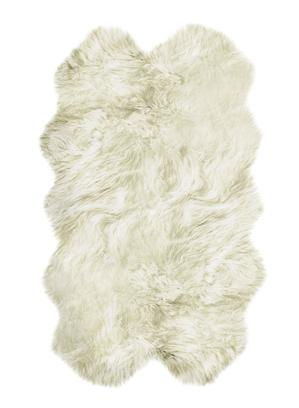 HomeRoots 4' X 6' Natural Genuine Sheepskin Handmade Area Rug – Luxurious, Cozy, Unique Decor for Any Room 293196