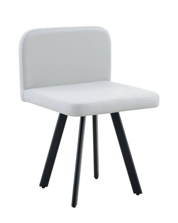 English Elm Stylish Gray Pu Upholstered Dining Chair Set of Six Modern Minimalist Seating W3875P370934
