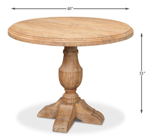 Sarreid Dinner With Friends Dining Table In Sedona Finish - Elegant Mango Wood For Stylish Gatherings Beige  29343