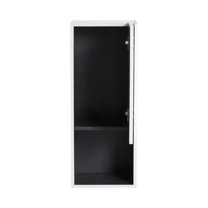 English Elm 12" Bathroom Side Cabinet - Modern Wall-Mounted Design With Soft-Close Doors For Stylish Storage W999P248645
