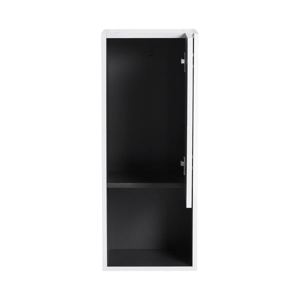 English Elm 12" Bathroom Side Cabinet - Modern Wall-Mounted Design With Soft-Close Doors For Stylish Storage W999P248645
