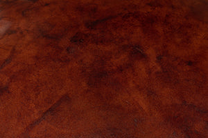 Sarreid Soccerball Stool - Antique Brown Leather Seating For Sports Fans, Unique Decor For Home & Office Brown  29377