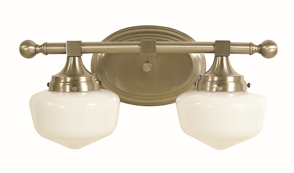 Framburg 2-light Sconce – Elegant Antique Brass Fixture With Classic American Craftsmanship For Timeless Style Brushed Nickel With White Marble Glass Shade Metal 2422 Bn/Wh