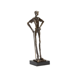 Wildwood Musing Bronze Golfer Sculpture — 12" Contemplative Tabletop Accent For Offices, Shelves, Gifts For Golfers 293875