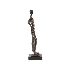 Wildwood Musing Bronze Golfer Sculpture — 12" Contemplative Tabletop Accent For Offices, Shelves, Gifts For Golfers 293875