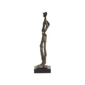 Wildwood Musing Bronze Golfer Sculpture — 12" Contemplative Tabletop Accent For Offices, Shelves, Gifts For Golfers 293875