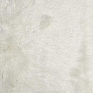 HomeRoots 3'' Off White Faux Fur Shag Area Rug - Luxurious Texture for Cozy Spaces and Stylish Decor 3' X 5' 294254