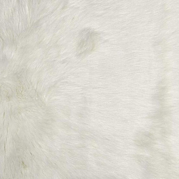HomeRoots 3'' Off White Faux Fur Shag Area Rug - Luxurious Texture for Cozy Spaces and Stylish Decor 3' X 5' 294254