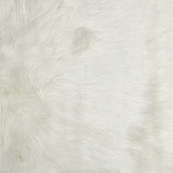 HomeRoots 3'' Off White Faux Fur Shag Area Rug - Luxurious Texture for Cozy Spaces and Stylish Decor 5' X 8' 294255