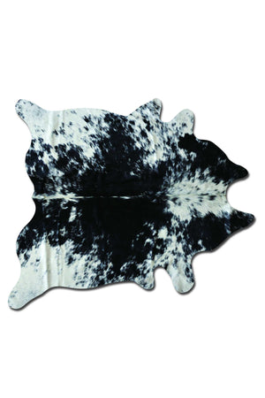 Homeroots 6' X 7' Black And White Cowhide Cowhide Area Rug  Cowhide 294260