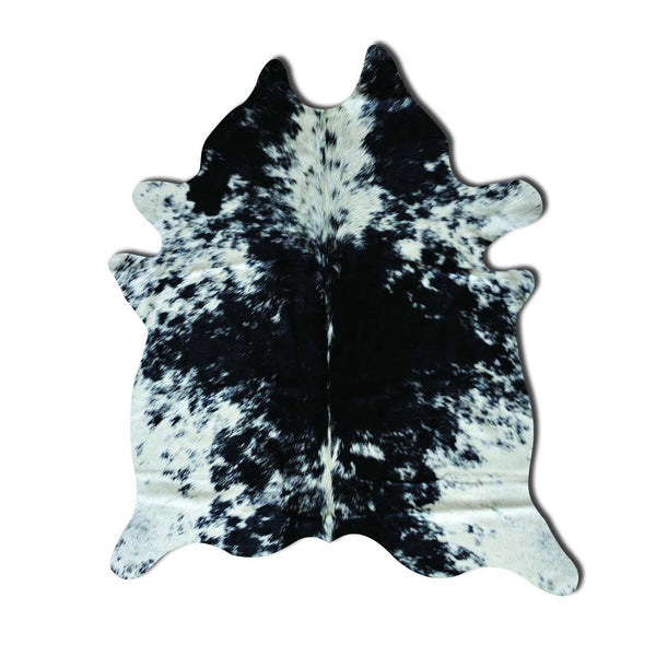 Homeroots 6' X 7' Black And White Cowhide Cowhide Area Rug  Cowhide 294260