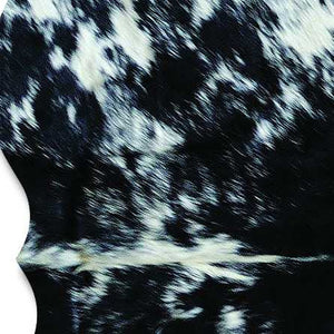 Homeroots 6' X 7' Black And White Cowhide Cowhide Area Rug  Cowhide 294260