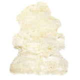 Homeroots 2' X 3' Natural New Zealand Sheepskin Wool Area Rug Natural Genuine Sheepskin 294268