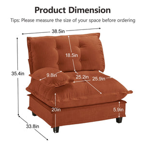 English Elm 73 Modular Chenille Sectional Sofa Deep Seat Comfort for Living Room Spaces W714P448402
