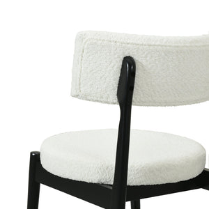 English Elm Christopher Knight Home® - Mid Century Modern Counter Stool Set Of 2 - Stylish Black & Beige, Ergonomic Design & Comfort N771P205427B