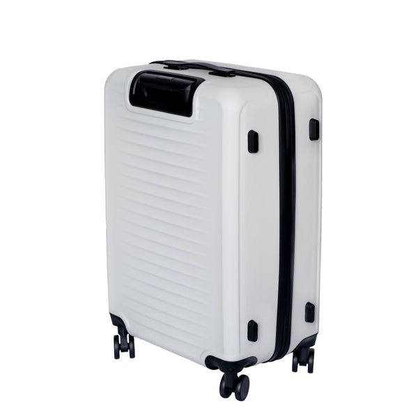 English Elm 2025 Hardshell Abs Luggage Set with Spinner Wheels and Built-in Lock for Secure Travel White W2710P459013