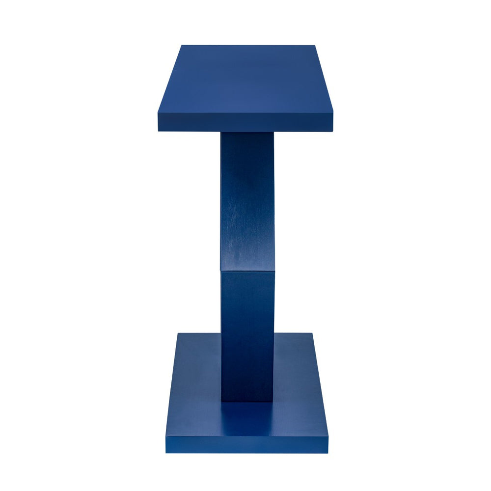 English Elm U_Style Modern Entryway Table With Sculptural Hexagon Legs & Premium Fir Veneer For Elegant Spaces N711P241272V-GIGA