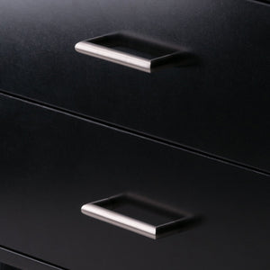 Winsome Wood Bellamy 2-drawer Leaning Shelf In Black - Stylish Space-saving Unit For Modern Homes & Apartments Black Solid ,Composite Wood 29522-winsome-wood