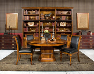 Sarreid Studded Antique Leather Chest - Elegant Brown Wood Design With Brass Handle & Decorative Tacks Brown  29541