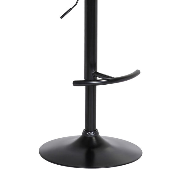English Elm Larisa Adjustable Swivel Barstool Gray Faux Leather Seat Industrial Metal Frame B2736P464844