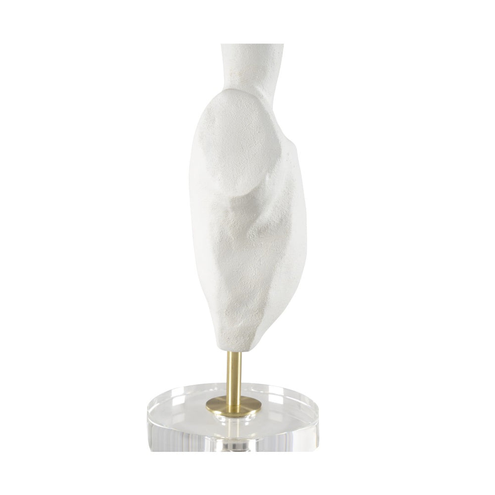 Wildwood Vogue Matte White Accent Bust By Cheryl Luckett For Wildwood — Sculptural Decorative Object, 16" H 295600