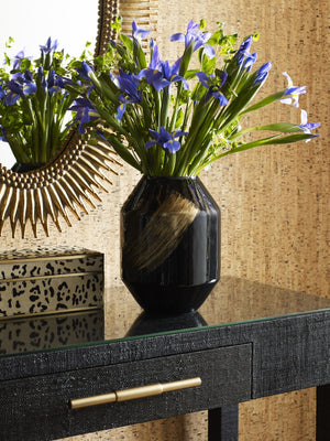 Wildwood Boxed Leopard Hair-On-Hide Storage Box With Brass Trim, Felt-Lined Lid For Luxe Modern DéCor 295603