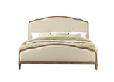 Wallace & Bay Ludin Brown King Upholstered Bed - Rustic Casual Style in Sandstone Buff - 79.88 x 88.25 x 57.00