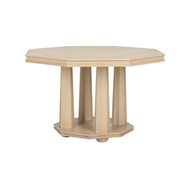 Wildwood Coley Octagonal Center Table In Rift-Cut White Oak — Sculptural, Hand-Finished Accent For Modern Homes 295814