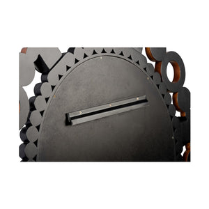 Gwen Wall Mirror Black, Brown 295835 Wildwood