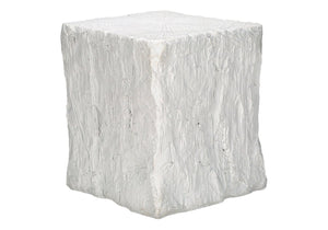 English Elm Accent Table Square Magnesium Oxide Wood Grain Modern Indoor Outdoor Side Piece B2710P461673