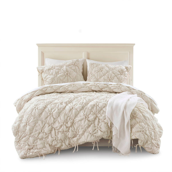 English Elm 3PCS King Comforter Set with Plush Microfiber Fill, Oversized 102"x88" Comforter and Shams Ivory 16.93 L x 12.99 W x 7.87 H B035P366533