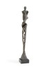 Wildwood Artemis Bronze-Finish Sculpture On Black Marble Plinth — 33.5" Tall Classical Accent For Mantels 296111