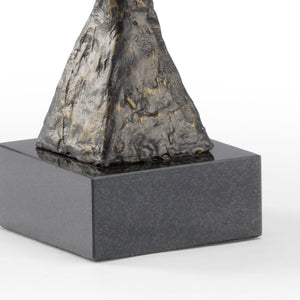 Wildwood Artemis Iron Sculpture In Warm Bronze Finish — Tall Slender Minimalist Accent For Mantels & Entryways 33.5h x 5.25w x 5.25d 296143