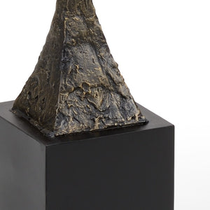 Wildwood Artemis Iron Sculpture In Warm Bronze Finish — Tall Slender Minimalist Accent For Mantels & Entryways 65.5h x 8w x 8d 296144