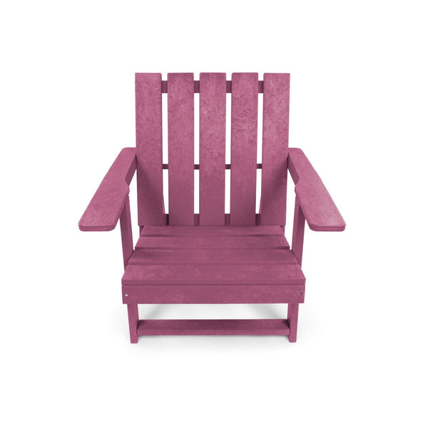 English Elm Shoreline Recycled Hdpe Folding Adirondack Chair Fully Assembled Modern Patio Seating Burgundy B2745P409686