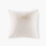 Croscill Sable Glam/Luxury Solid Faux Fur Square Decor Pillow CC30-0030 Ivory