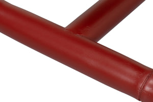 Sarreid Brighton Bamboo Side Chair Set Of 2 - Stylish Red With Birch Frame & White Sailcloth Elegance Red  29619