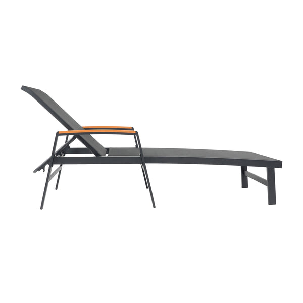 English Elm Christopher Knight Home® - Oxton Chaise Lounge - Stylish Outdoor Relaxation With Adjustable Recline & Durable Mesh Comfort N775P210702B
