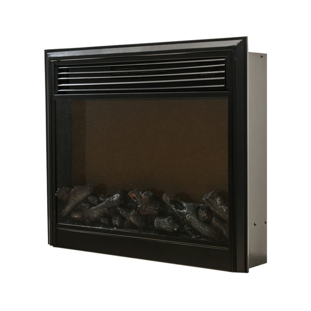 English Elm Acrylic Mirror Electric Fireplace Cabinet with Flame Effect for Modern Living Rooms W100535725
