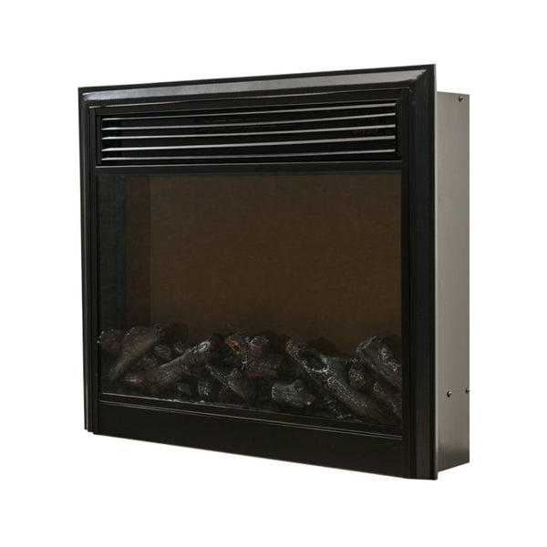 English Elm Acrylic Mirror Electric Fireplace Cabinet with Flame Effect for Modern Living Rooms W100535725