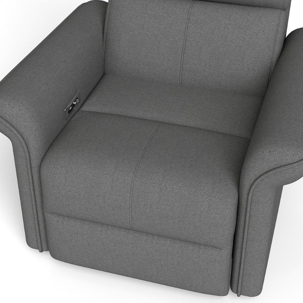 English Elm 270° Swivel Power Recliner Velvet Glider Rocker with Usb Ports for Living Room W1028S00057