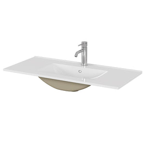 English Elm 39.4-inch Vitreous Ceramic Drop-in Sink for 36 Inch Vanity Modern Bath W3151P411600