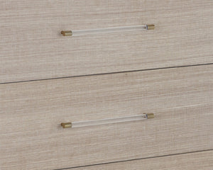 Sunpan ATHERTON Dresser - Sand Textured Storage Solution with Modern Style and Artisanal Character for Home 112285