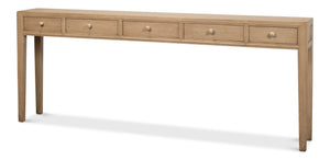 Sarreid Jeweler's Console Table - Hand-painted Pine With 5 Spacious Drawers For Elegant Storage Solutions Ivory  29721