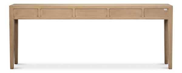 Sarreid Jeweler's Console Table - Hand-painted Pine With 5 Spacious Drawers For Elegant Storage Solutions Ivory  29721