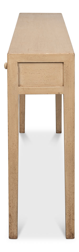 Sarreid Jeweler's Console Table - Hand-painted Pine With 5 Spacious Drawers For Elegant Storage Solutions Ivory  29721
