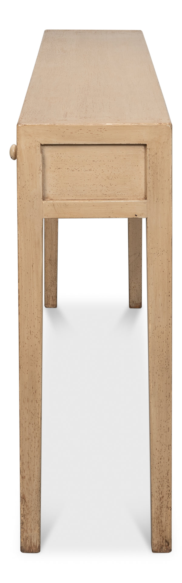 Sarreid Jeweler's Console Table - Hand-painted Pine With 5 Spacious Drawers For Elegant Storage Solutions Ivory  29721